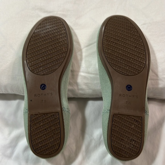 Rothy’s green round toe flats size 7,5 - Picture 5 of 7